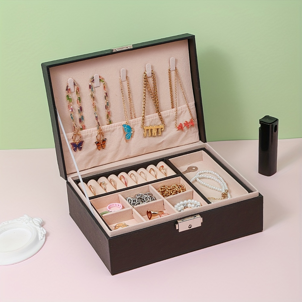 Large Capacity Double-layer Jewelry Box Organizer